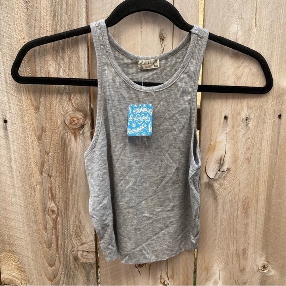 Free People High Neck Ribbed Tank - Picture 3 of 3